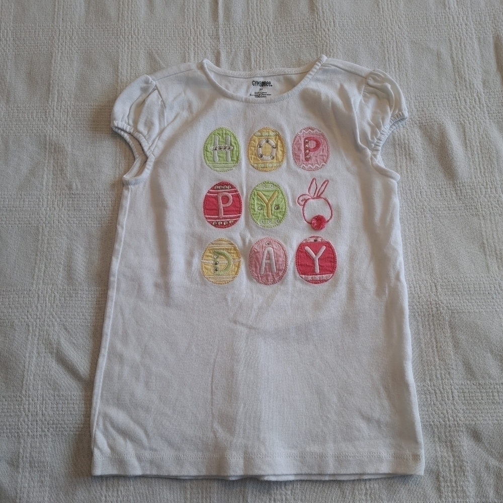 Gymboree girls white size 10 Easter top